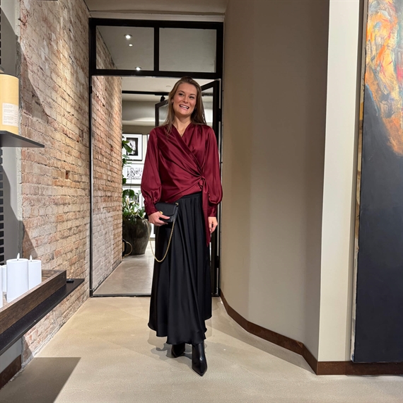 Karmamia Ines Bluse, Bordeaux